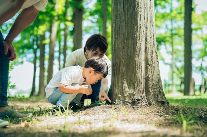 „Draußen spielen, entdecken und die Natur genießen.“